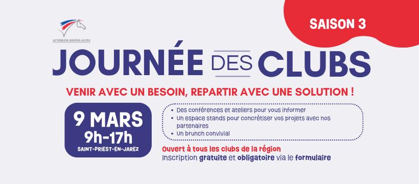 Journée des clubs le 9 mars