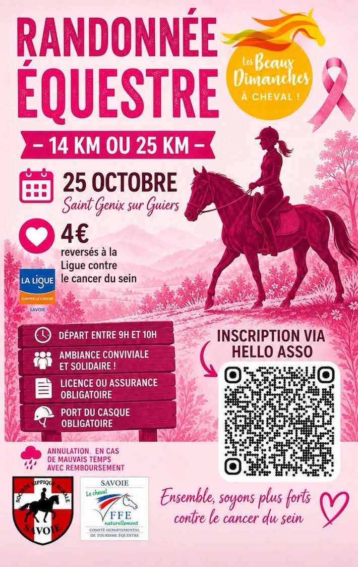 Beau dimanche octobre rose en Savoie