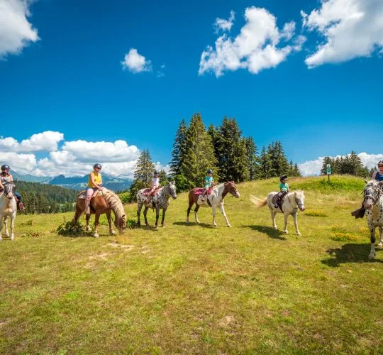 Praz de Lys Sommand à cheval