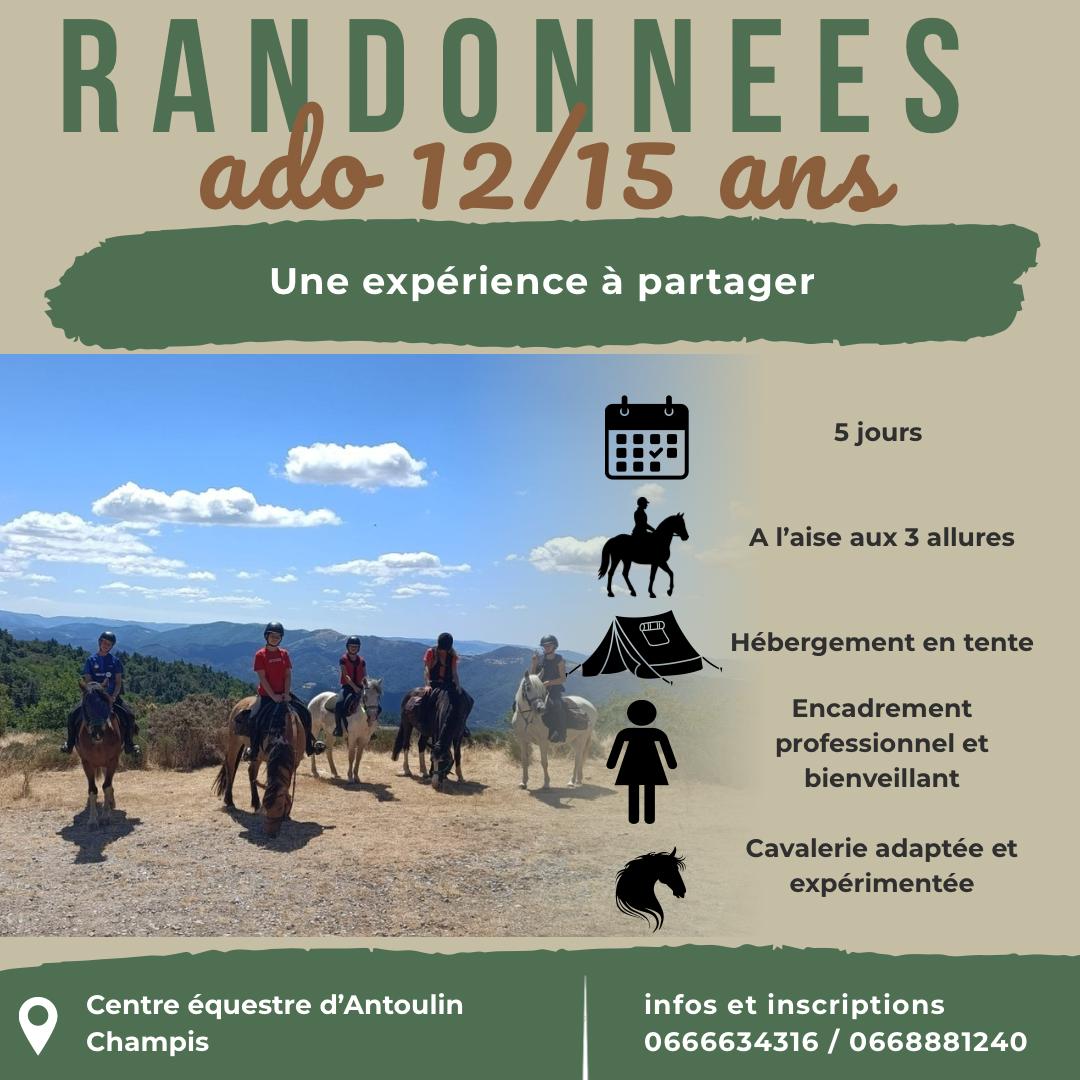 Rando ados dans l'Ardèche des châtaigniers