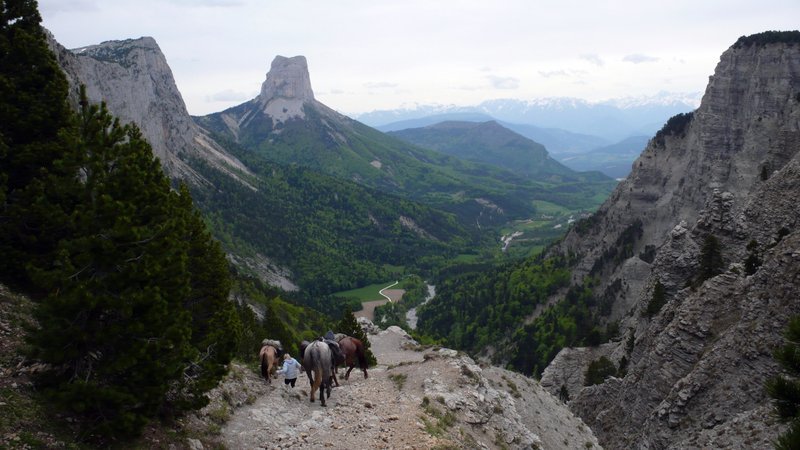 Une randonnée équestre entre Trièves et Vercors...