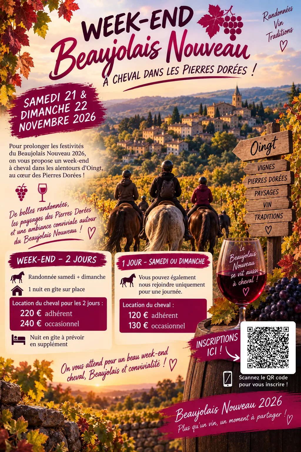 Week-end Beaujolais nouveau 21-22 novembre